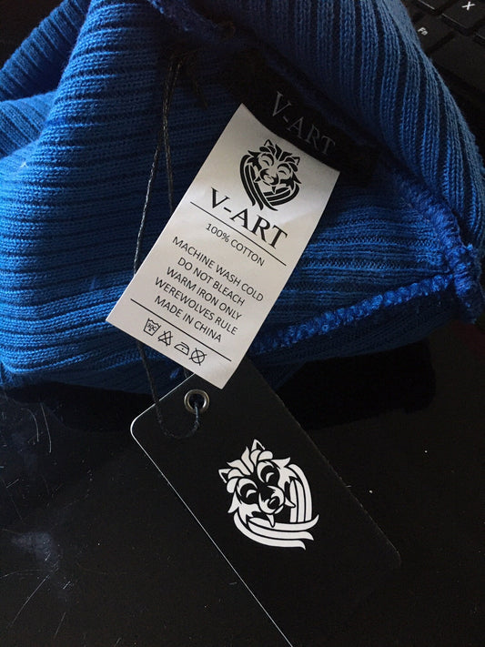 Rabbit Beanie: Blue
